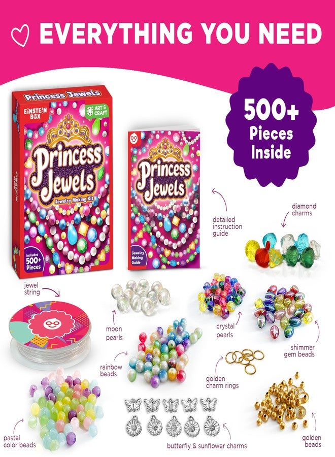 EINSTEIN BOX Jewellery Making Kit | Toys & Games for Girls 7-14 Years with Beads & Charms | DIY Art & Craft & Bracelet Kit | Gift for Girls Age 8-12 | - Image 3